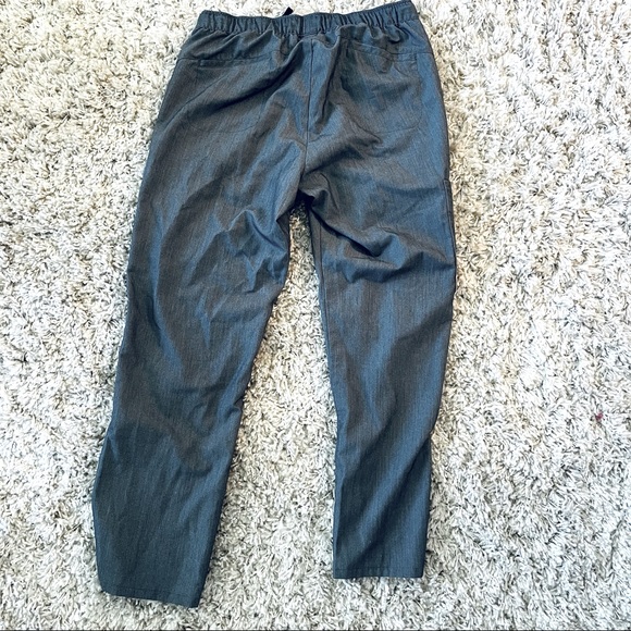 Med Gear MG Large Women’s Scrub Bottoms Grey 5-Pocket Ankle Zipper - Picture 2 of 7